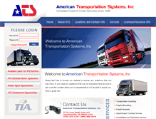 Tablet Screenshot of americantransportation.com